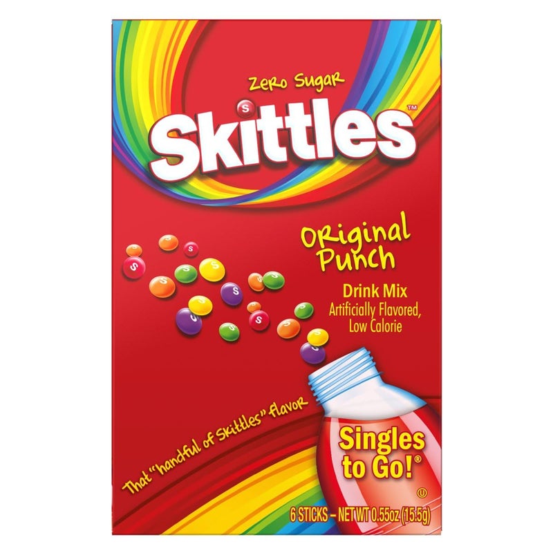 SINGLES TO GO! Skittles Singles To Go Variety Pack Bundle Original, Tropical Punch and Wild Berry - Image 2
